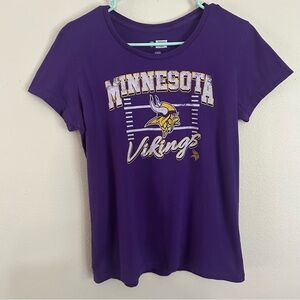 Women’s NFL Team Apparel Minnesota Vikings Purple T-Shirt